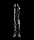 NEBULA SERIES BY IBIZA - MODÈLE 12 GODE EN VERRE BOROSILICATE CLAIR 17 CM -O- 3.5 CM