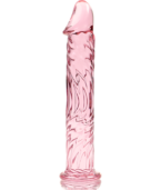 NEBULA SERIES BY IBIZA - MODÈLE 12 GODE EN VERRE BOROSILICATE ROSE 17 CM -O- 3.5 CM