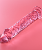 NEBULA SERIES BY IBIZA - MODÈLE 12 GODE EN VERRE BOROSILICATE ROSE 17 CM -O- 3.5 CM