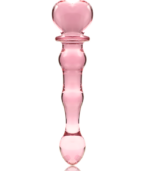 NEBULA SERIES BY IBIZA - MODÈLE 21 GODE EN VERRE BOROSILICATE ROSE 20.5 CM -O- 3.5 CM