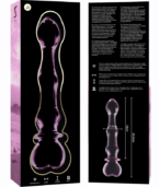 NEBULA SERIES BY IBIZA - MODÈLE 21 GODE EN VERRE BOROSILICATE ROSE 20.5 CM -O- 3.5 CM