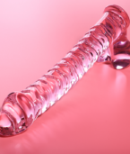 NEBULA SERIES BY IBIZA - MODÈLE 23 GODE EN VERRE BOROSILICATE ROSE 21.5 CM -O- 4 CM