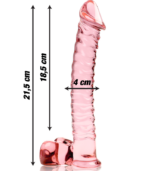 NEBULA SERIES BY IBIZA - MODÈLE 23 GODE EN VERRE BOROSILICATE ROSE 21.5 CM -O- 4 CM