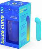 B SWISH - VIBRATEUR RECHARGEABLE EN SILICONE BLEU BCUTE CURVE INFINITE CLASSIC ÉDITION LIMITÉE