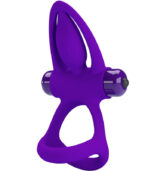 PRETTY LOVE - ANNEAU VIBRATEUR 10 VIBRATIONS SILICONE VIOLETTE