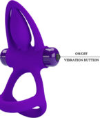 PRETTY LOVE - ANNEAU VIBRATEUR 10 VIBRATIONS SILICONE VIOLETTE