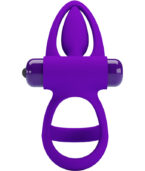 PRETTY LOVE - ANNEAU VIBRATEUR 10 VIBRATIONS SILICONE VIOLETTE