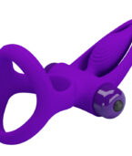 PRETTY LOVE - ANNEAU VIBRATEUR 10 VIBRATIONS SILICONE VIOLETTE