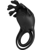 PRETTY LOVE - ANNEAU VIBRATEUR RUBEN 7 VIBRATIONS SILICONE NOIR