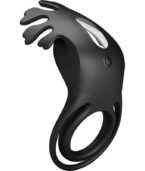 PRETTY LOVE - ANNEAU VIBRATEUR RUBEN 7 VIBRATIONS SILICONE NOIR