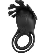 PRETTY LOVE - ANNEAU VIBRATEUR RUBEN 7 VIBRATIONS SILICONE NOIR