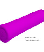 PRETTY LOVE - VIBRATEUR CURTIS MINI SUPER POWER 12 VIBRATIONS EN SILICONE VIOLETTE