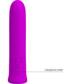 PRETTY LOVE - VIBRATEUR CURTIS MINI SUPER POWER 12 VIBRATIONS EN SILICONE VIOLETTE