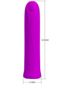 PRETTY LOVE - VIBRATEUR CURTIS MINI SUPER POWER 12 VIBRATIONS EN SILICONE VIOLETTE