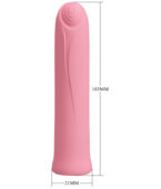 PRETTY LOVE - VIBRATEUR CURTIS MINI SUPER POWER 12 VIBRATIONS EN SILICONE ROSE