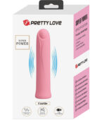 PRETTY LOVE - VIBRATEUR CURTIS MINI SUPER POWER 12 VIBRATIONS EN SILICONE ROSE