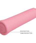 PRETTY LOVE - VIBRATEUR CURTIS MINI SUPER POWER 12 VIBRATIONS EN SILICONE ROSE