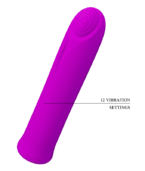 PRETTY LOVE - VIBRATEUR CURTIS MINI SUPER POWER 12 VIBRATIONS EN SILICONE VIOLETTE