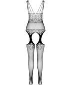 PASSION - BODYSTOCKING ECO COLLECTION ECO BS004 BLANC