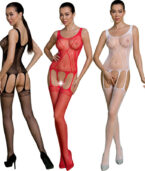 PASSION - BODYSTOCKING ECO COLLECTION ECO BS007 ROUGE