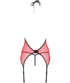 PASSION - PEONIA CORSET LIGNE ÉROTIQUE ROUGE S/M