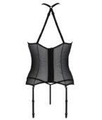 PASSION - CORSET SATARA LIGNE ÉROTIQUE NOIR S/M