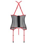 PASSION - CORSET SATARA LIGNE ÉROTIQUE ROUGE S/M