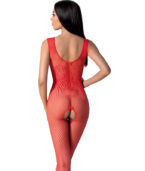 PASSION - BS098 BODYSTOCKING ROUGE TAILLE UNIQUE