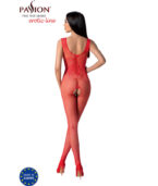 PASSION - BS098 BODYSTOCKING ROUGE TAILLE UNIQUE