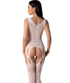 PASSION - BS099 BODYSTOCKING BLANC TAILLE UNIQUE