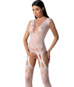 PASSION - BS099 BODYSTOCKING BLANC TAILLE UNIQUE