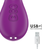 INTENSE - ATENEO VIBRATEUR MULTIFONCTION RECHARGEABLE 7 VIBRATIONS AVEC LANGUE OSCILLANTE ET SUCER VIOLET