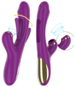 INTENSE - ATENEO VIBRATEUR MULTIFONCTION RECHARGEABLE 7 VIBRATIONS AVEC LANGUE OSCILLANTE ET SUCER VIOLET