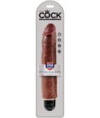 KING COCK - VIBRATEUR PÉNIS RÉALISTE 25.6 CM MARRON