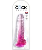 KING COCK - CLEAR PÉNIS RÉALISTE AVEC BOULES 16.5 CM ROSE