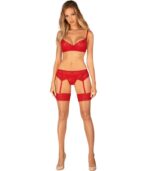 OBSESSIVE - INGRIDIA ENSEMBLE TROIS PIÈCES ROUGE XS/S