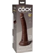 KING COCK - ELITE GODE RÉALISTE EN SILICONE 17.8 CM MARRON