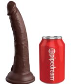 KING COCK - ELITE GODE RÉALISTE EN SILICONE 17.8 CM MARRON