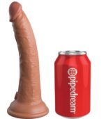 KING COCK - ELITE GODE RÉALISTE EN SILICONE 17.8 CM CARAMEL