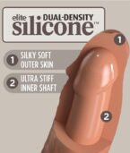 KING COCK - ELITE GODE RÉALISTE EN SILICONE 17.8 CM CARAMEL