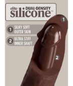 KING COCK - ELITE GODE RÉALISTE EN SILICONE 20.3 CM MARRON