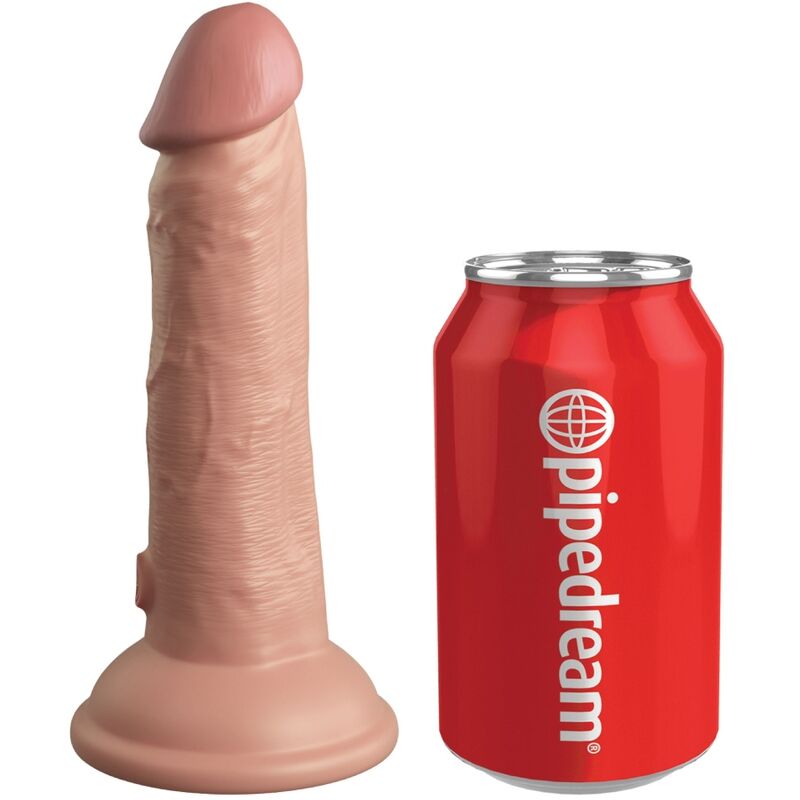 KING COCK - ELITE GODE RÉALISTE VIBRANT & SILICONE 15.2 CM