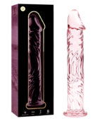 NEBULA SERIES BY IBIZA - MODÈLE 12 GODE EN VERRE BOROSILICATE ROSE 17 CM -O- 3.5 CM