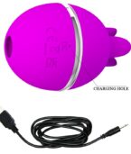 PRETTY LOVE - VIBRATEUR ROND EN SILICONE GEMINI BALL VIOLET