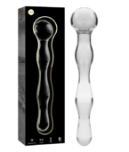 NEBULA SERIES BY IBIZA - MODÈLE 13 GODE EN VERRE BOROSILICATE CLAIR 18 CM -O- 3.5 CM