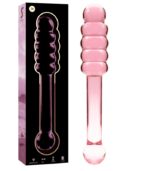 NEBULA SERIES BY IBIZA - MODÈLE 20 GODE EN VERRE BOROSILICATE ROSE 20.5 CM -O- 3 CM