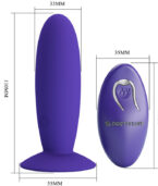 PRETTY LOVE - VIBRATEUR ANAL YOUTH PLUG TÉLÉCOMMANDE VIOLET