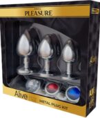 ALIVE - KIT DE PLAISIR ANAL 3 PLUG MÉTAL