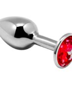 ALIVE - MINI PLUG DE PLAISIR ANAL MÉTAL ROUGE TAILLE S