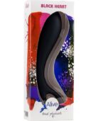 ALIVE - MASSEUR ANAL COEUR NOIR 15 CM